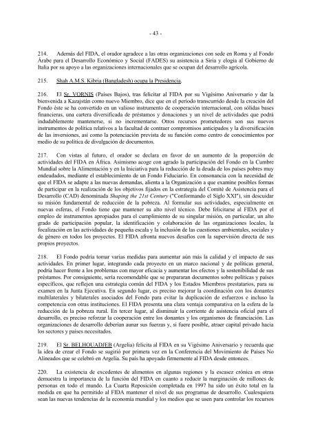 Informe del CG - IFAD