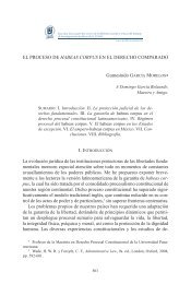 El proceso de habeas corpus en el derecho comparado - UNAM