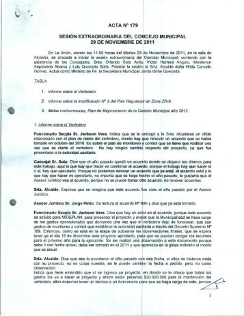 Acta 179.pdf - Transparencia - Municipalidad de La Unión