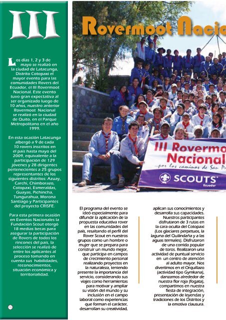 Eventos Nacionales - Scouts Ecuador