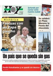 Un país que se queda sin gas - Diario Hoy