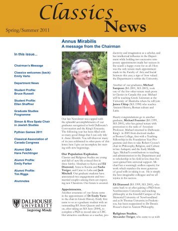 Classics newsletter - Dalhousie University