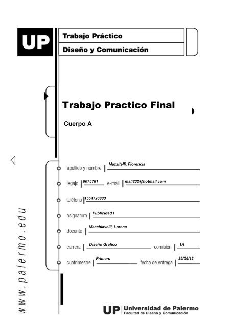 Trabajo Practico Final - Universidad de Palermo