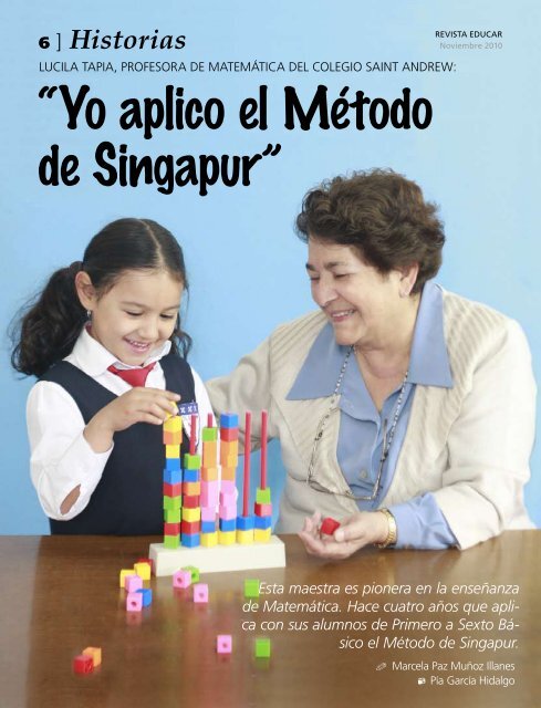 “Yo aplico el Método de Singapur” - Educar