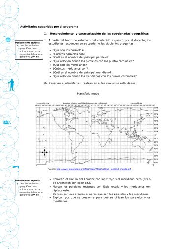 Actividades sugeridas por el programa I. Reconocimiento y ...