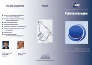 Flyer Beckenbodenzentrum Urologie - Ammerland-Klinik Gmbh