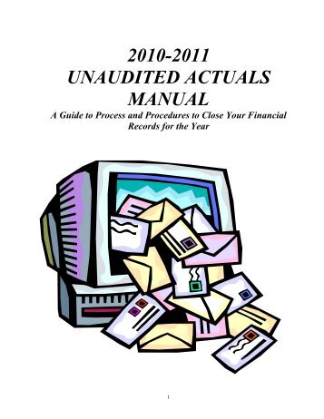 2010-2011 unaudited actuals manual - San Bernardino County ...