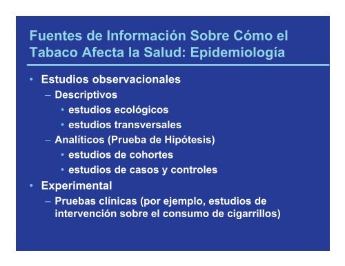 El Consumo de Cigarrillos y su Efecto en la Salud - Conevyt