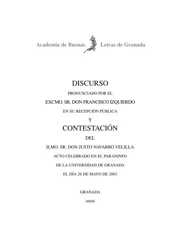 El relato en la literatura granadina del siglo XIX - Academia de ...