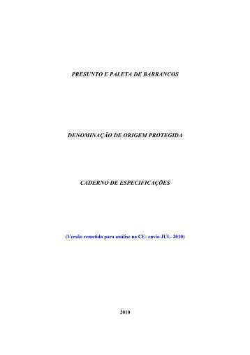 Presunto e Paleta de Barrancos (DOP)