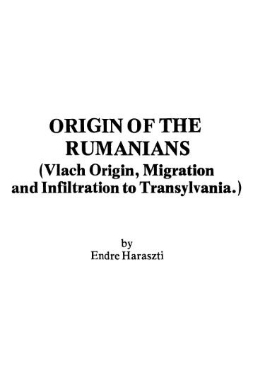 ORIGIN OF THE RUMANIANS