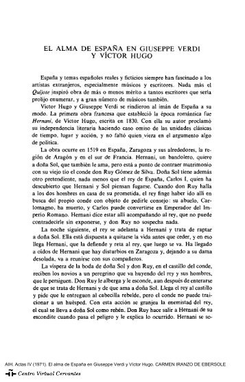 Actas IV. AIH. El alma de España en Giuseppe Verdi y Víctor Hugo ...