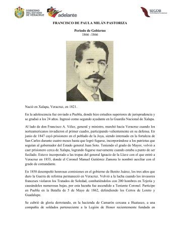 francisco de paula milán - SEGOB ::: Estado de Veracruz, México