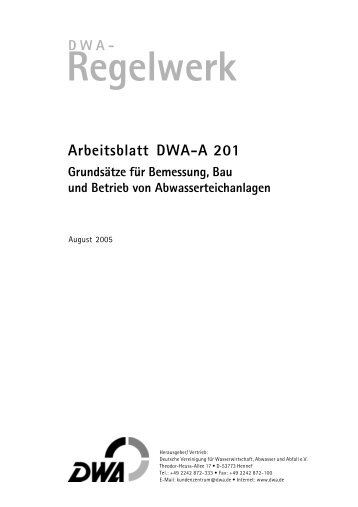 Arbeitsblatt DWA-A 201 - Landkreis Amberg-Sulzbach