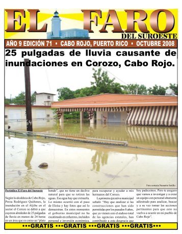 25 pulgadas de lluvia causante de inundaciones en - el faro del ...