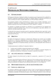 CAPÍTULO 6 PROGRAMA DE MONITOREO AMBIENTAL