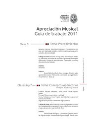 Apreciación Musical Guía de trabajo 2011