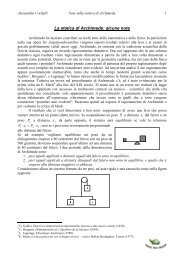 La statica di Archimede - Liceo Statale G. Carducci – Viareggio