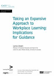 Taking an Expansive Approach to Workplace Learning: Implications ...