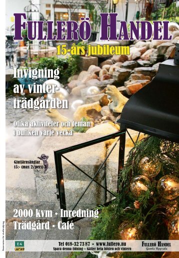 Invigning av vinter- trädgården - Fullerö Handel