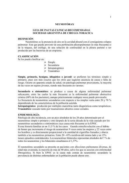 Pautas clínicas de dolor torácico para la hipertensión Pautas clínicas de dolor torácico para la hipertensión