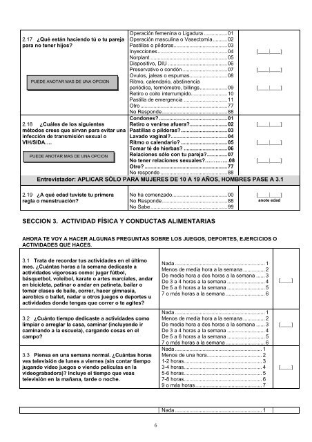 Encuesta Nacional de Salud y Nutrición 2005 - Instituto Nacional de ...
