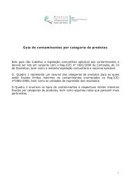 Guia de contaminantes por categoria de produtos