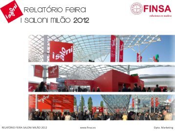 Informe feria de Milán 2012 - Finsa