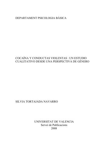 departament psicologia bàsica cocaína y conductas violentas