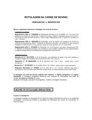 rotulagem da carne de bovino - Gabinete de Planeamento e Políticas