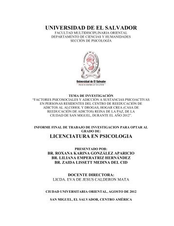 UNIVERSIDAD DE EL SALVADOR