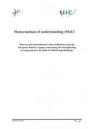 Memorandum of understanding (MoU) - ERA