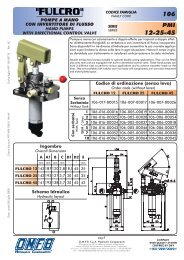 (senza leva) Ingombro Schema Idraulico