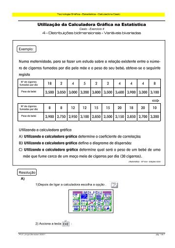 Utilização da Calculadora Gráfica na Estatística - jgeraldes.net