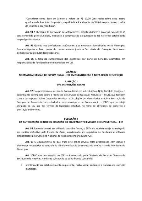 Lei nº 5040/75 – CTM – Código Tributário Municipal, com fulcro nos ...