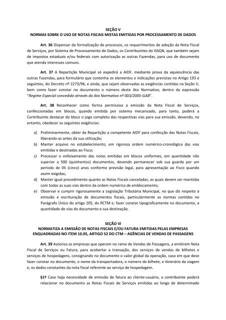 Lei nº 5040/75 – CTM – Código Tributário Municipal, com fulcro nos ...