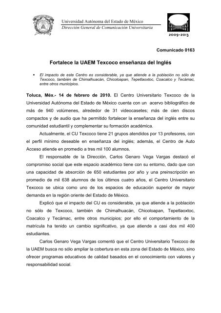 UAEM Valle de México incuba proyecto de transporte para ...