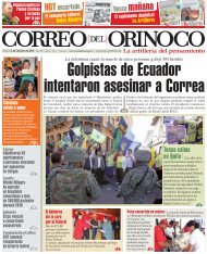 Golpistas de Ecuador intentaron asesinar a Correa - Correo del ...