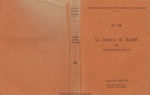 La Sabana de Bogotá - Biblioteca Nacional de Colombia