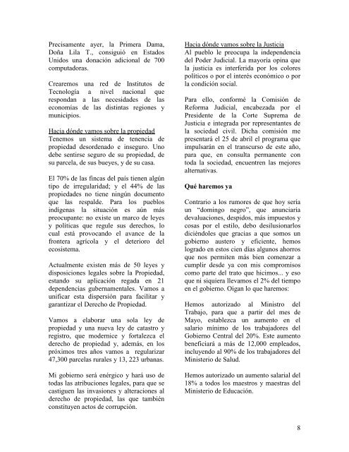 Mensaje a la nación sobre los 100 primeros días de Gobierno - 21 ...