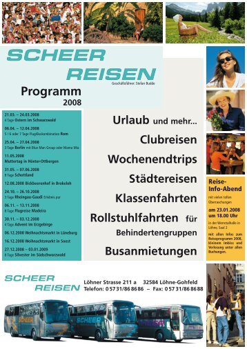 Prospekt Scheer - SCHEER Omnibusbetriebs GmbH