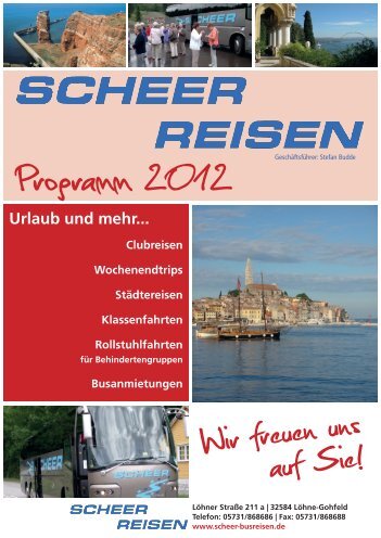 Urlaub und mehr... - SCHEER Omnibusbetriebs GmbH