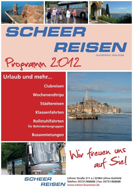 Urlaub und mehr... - SCHEER Omnibusbetriebs GmbH