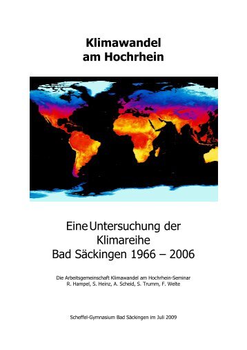 Klimawandel am Hochrhein - Scheffel-Gymnasium Bad Säckingen