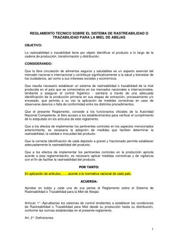Manual de Trazabilidad Apícola(pdf) - Senasa