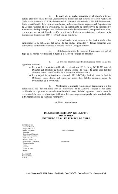 sentencia del sumario sanitario instruido por resolucion exenta n ...