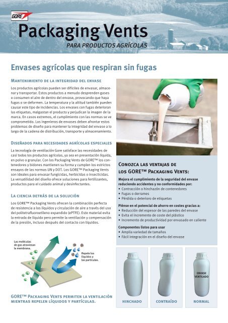 Envases agrícolas que respiran sin fugas - WL Gore & Associates, Inc.