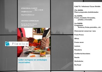 Líder europeo en embalajes recerrables - Comercial Flexico
