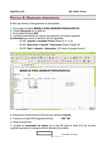 Prácticas de calc-segunda tanda