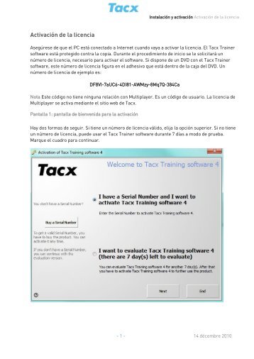 Installeren en activeren Activeren licentie - Tacx